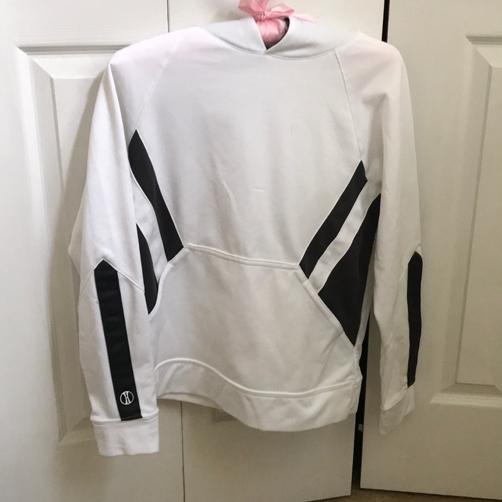 white hoodie